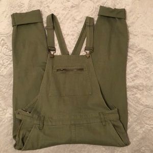 Olive Green Overalls